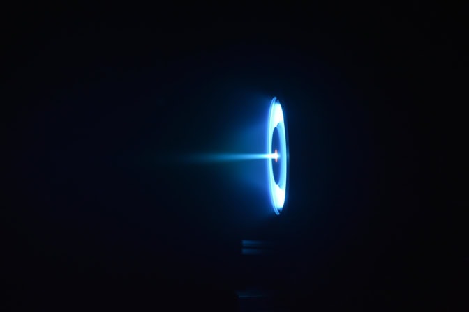 The H9 gives off a blue glow as it expends energy